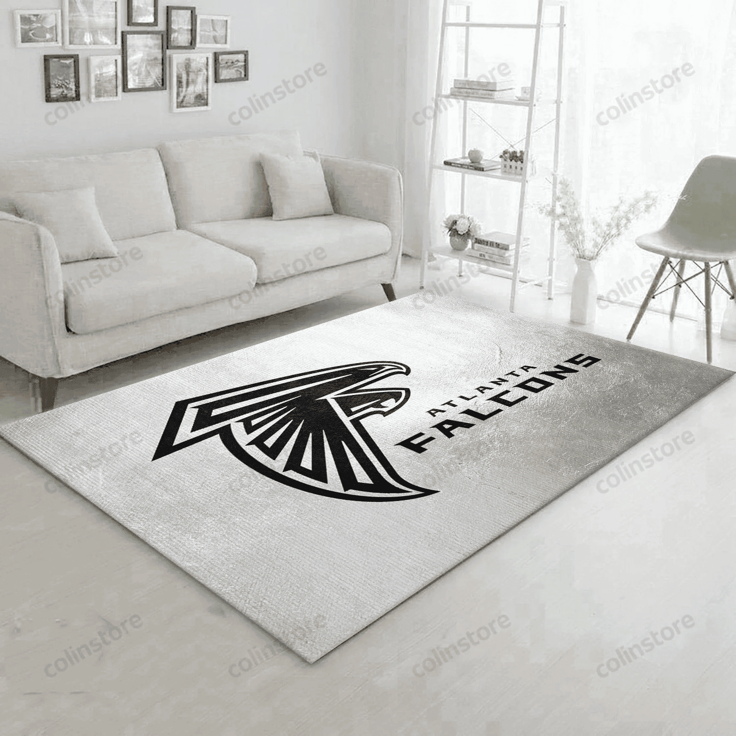 Atlanta Falcons Rectangle Area Rug – Full Print Carpet For Living Room & Bedroom Home Decor