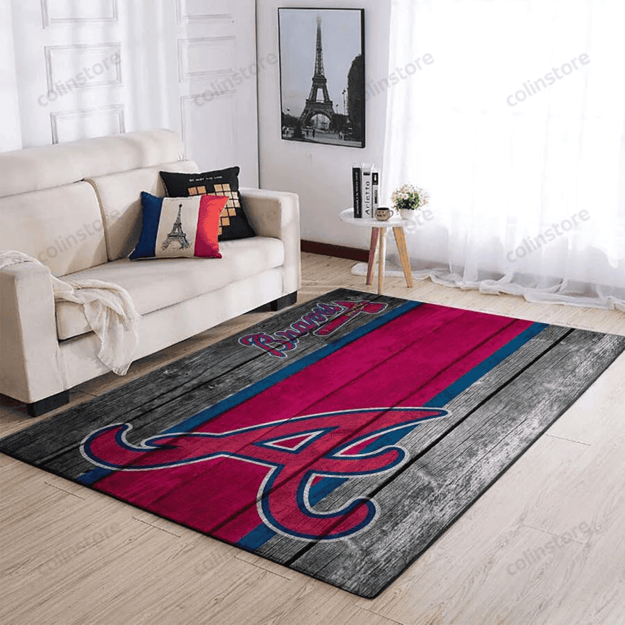 Atlanta Falcons Team Logo Skull Flower 3D Rectangle Area Rug – Full Print Carpet For Living Room & Bedroom Home Decor