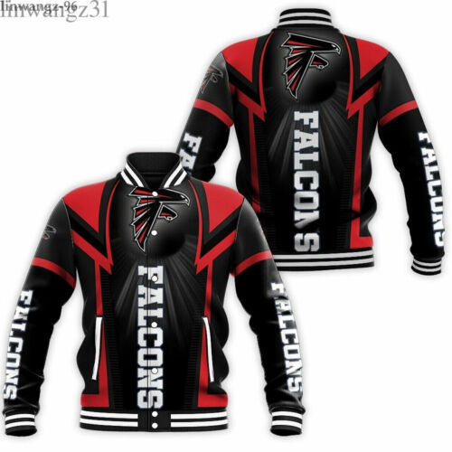 Atlanta Falcons Varsity Baseball Jacket for Men & Women | NFL Team Fan Gift