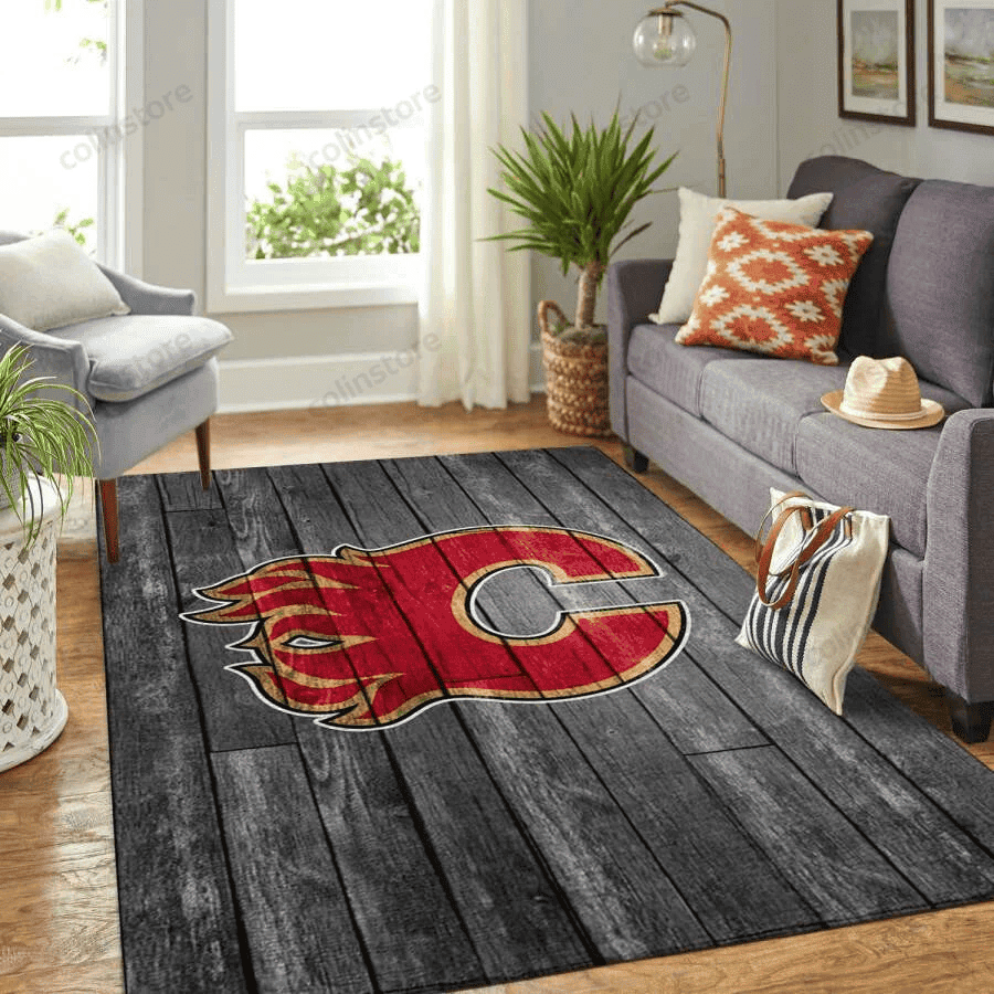 Atlanta Hawks 3D Rectangle Area Rug – Full Print Carpet For Living Room & Bedroom Home Decor