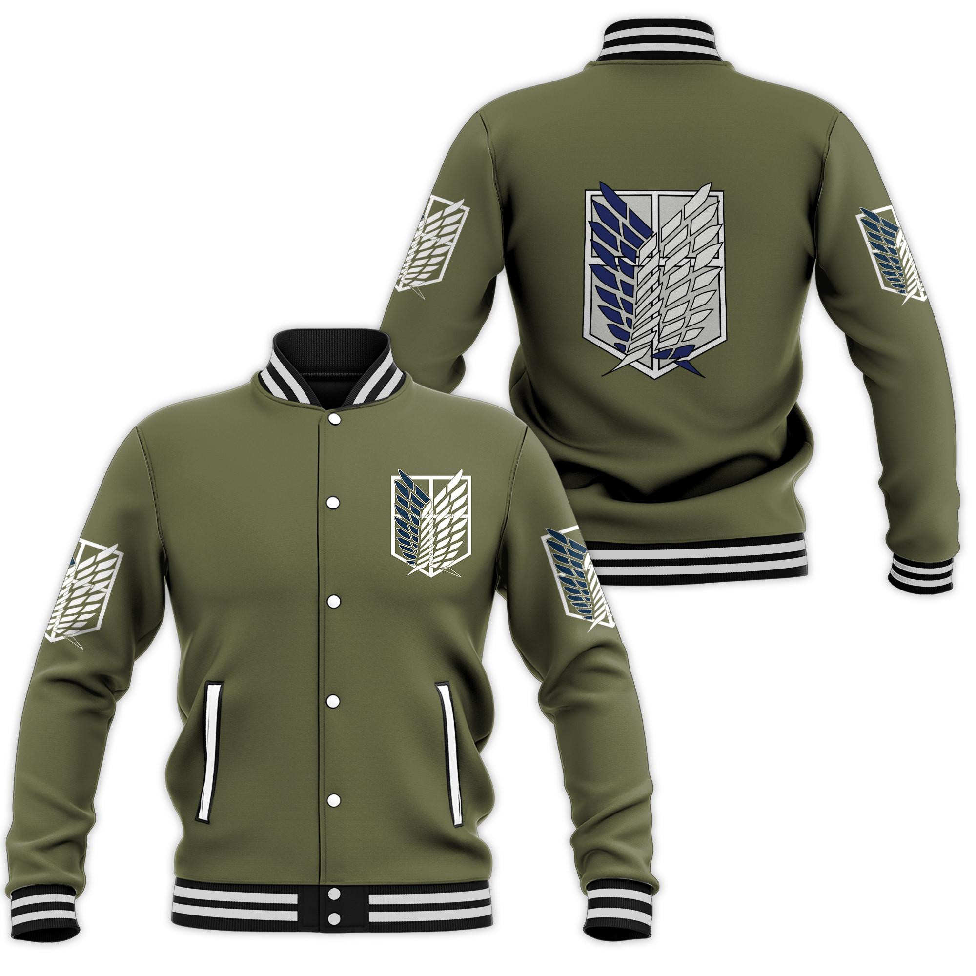Attack on Titan Scouting Legion Fashion Baseball Jacket for Men & Women | Anime Fan Gift