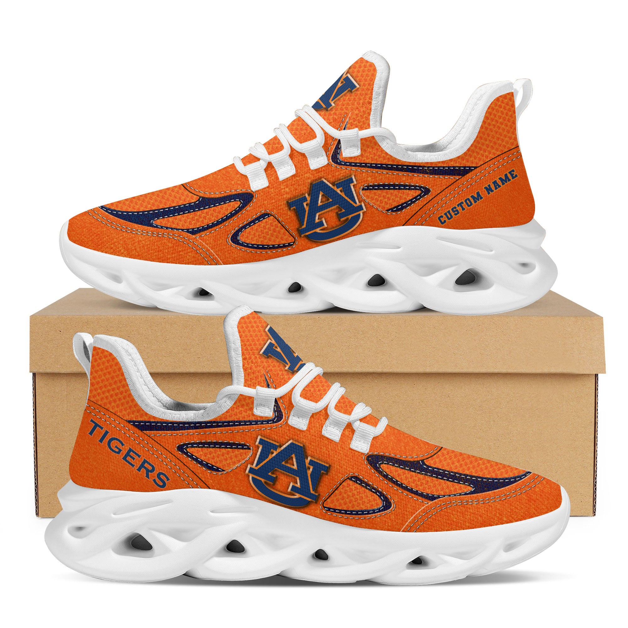 Auburn Tigers Max Soul Shoes Sneakers for Men And Women – MLB Baseball Fan Shoes, Team Sneakers