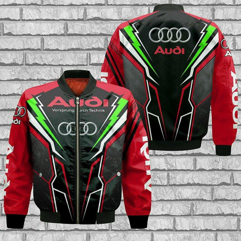 Audi Sport FE07 Bomber Jacket | Motorsport Racing Jacket for Men & Women | Racing Fan Gift