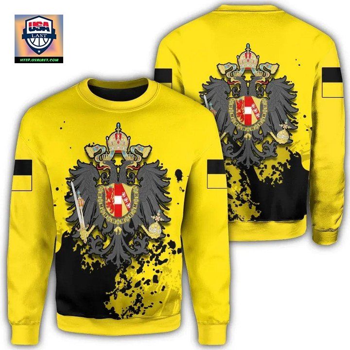 Austrian Empire Coat Of Arms Sweater Spaint Style J8W