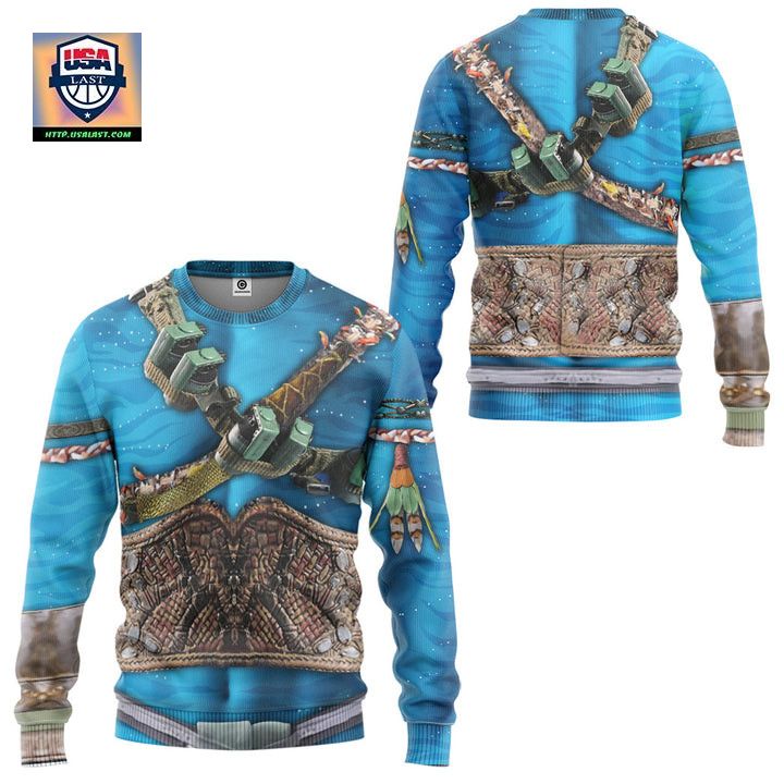 Avatar Jake Sully Cosplay Costume Ugly Christmas Sweater