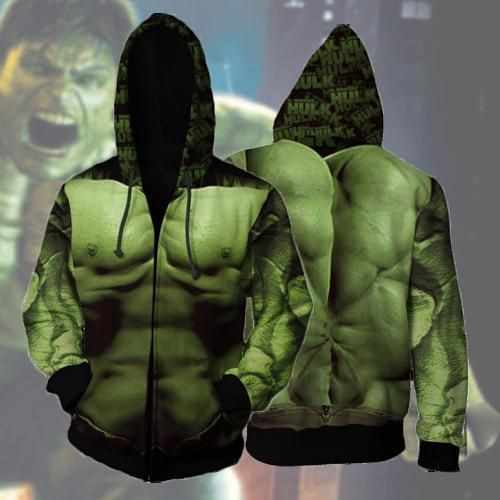 Avengers 4 endgame Hulk Cosplay 3D All Over Print Hoodie & Zip Hoodie