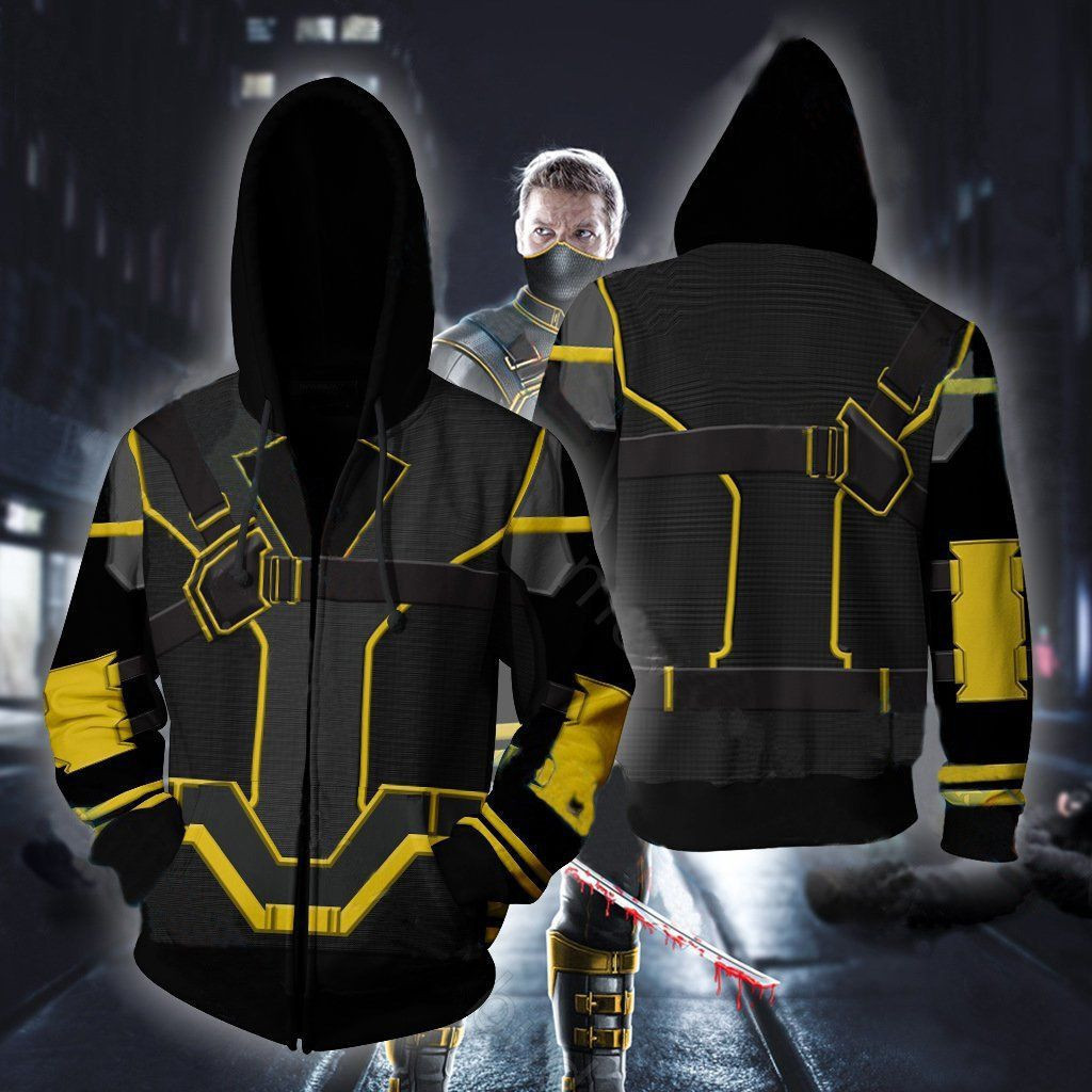 Avengers 4 endgame Quantum Battlegown Hawkeye Cosplay 3D All Over Print Hoodie & Zip Hoodie