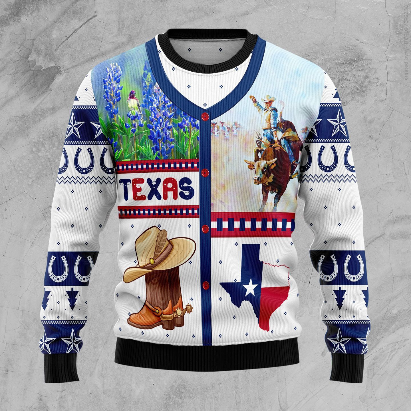 Awesome Texas Ugly Christmas Sweater, Perfect Holiday Gift