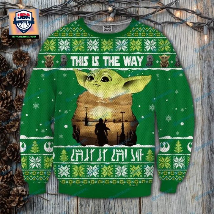 Baby Yoda This Is The Way Ugly Christmas Sweater