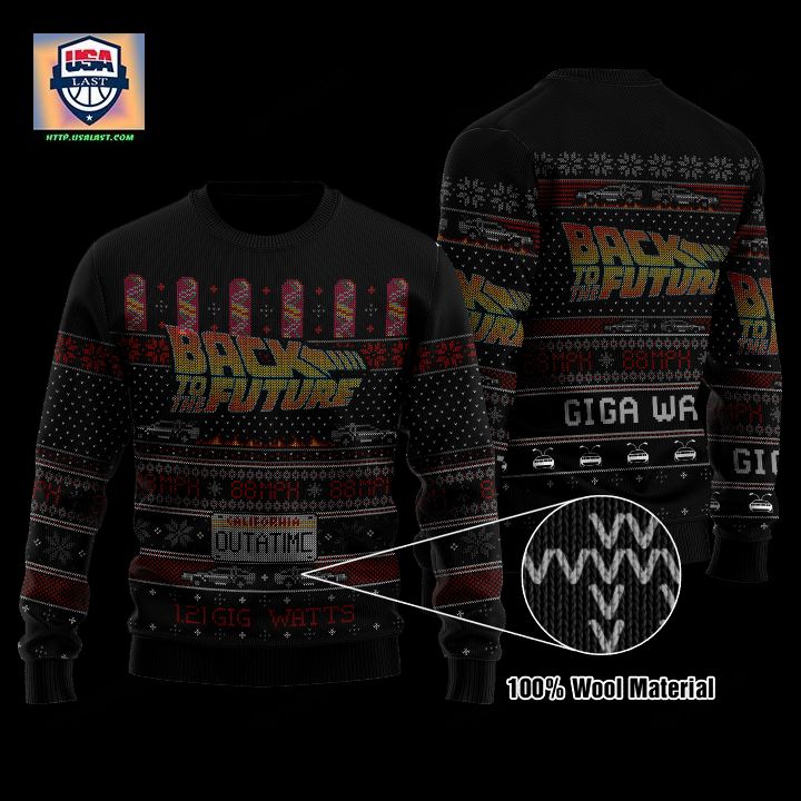 Back To The Future 121 Gigawatts Christmas Sweater