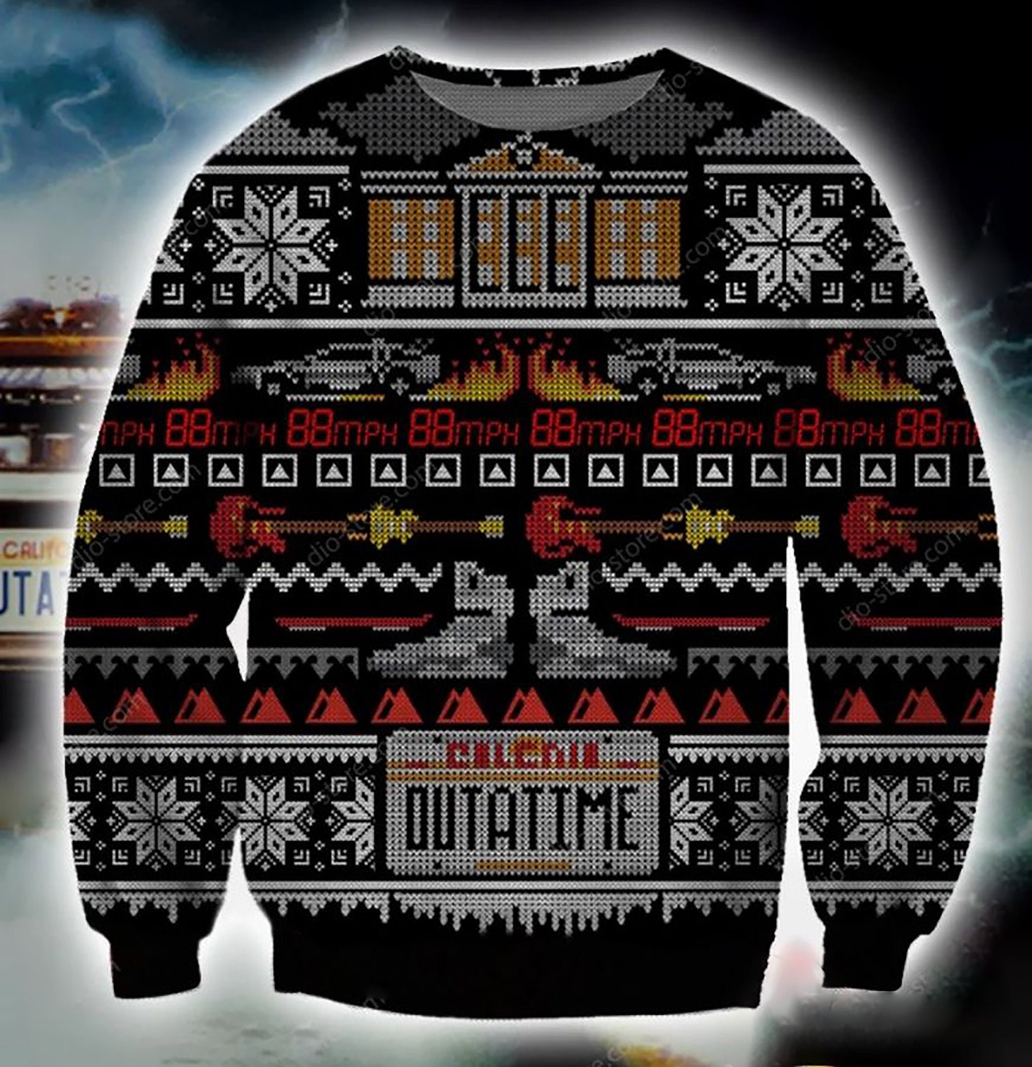 Back To The Future Logo Christmas Ugly Christmas Sweater