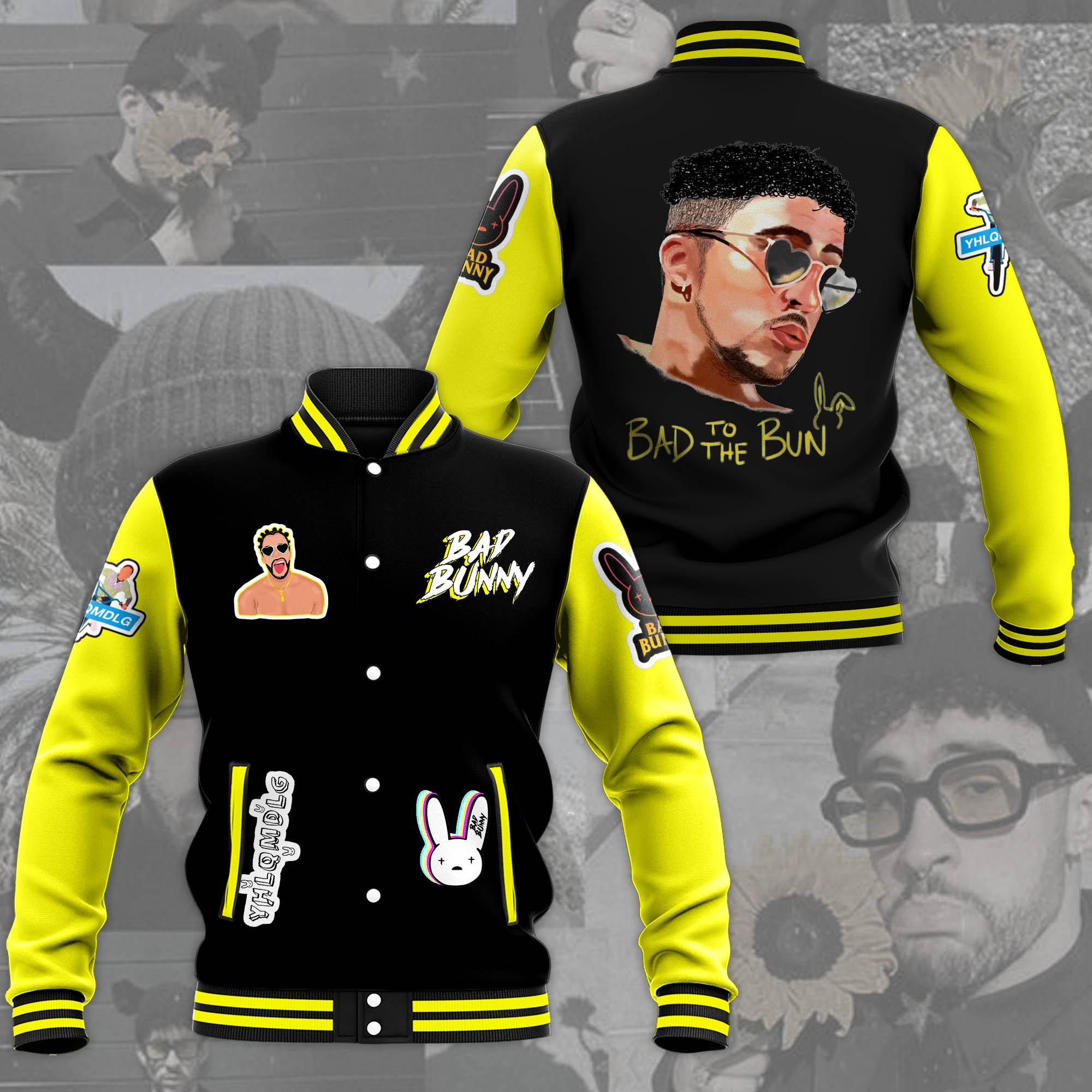 Bad Bunny Fashion Baseball Jacket for Men & Women | Music Fan Gift