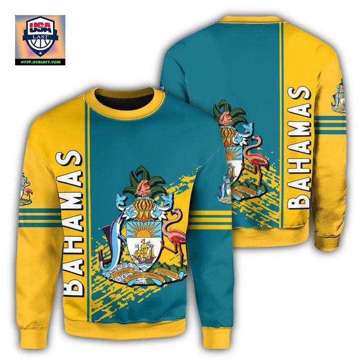 Bahamas Coat Of Arms Sweater Quarter Style J7