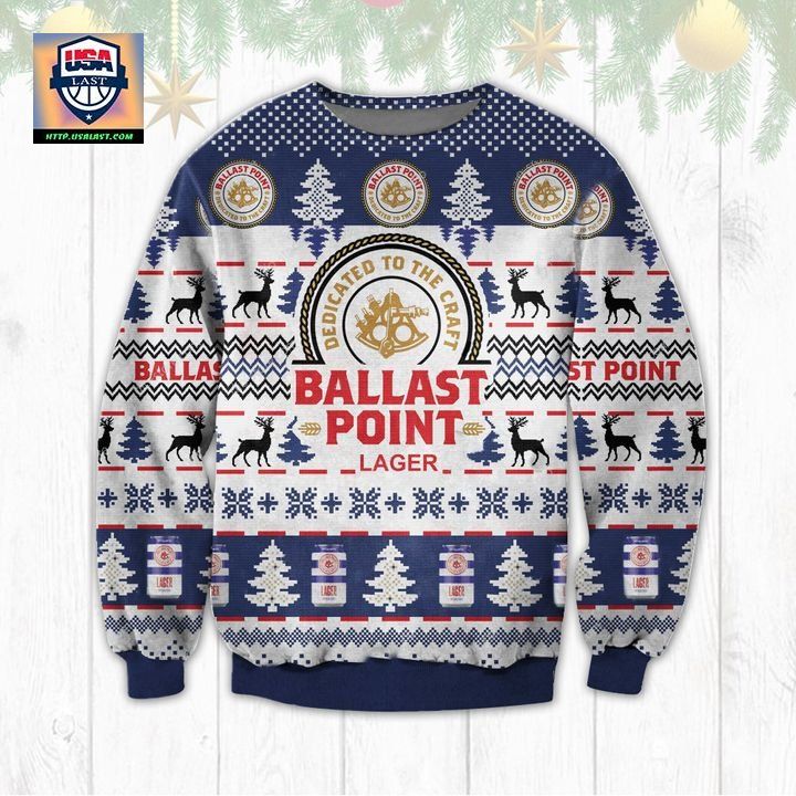 Ballast Point Lager Ugly Christmas Sweater