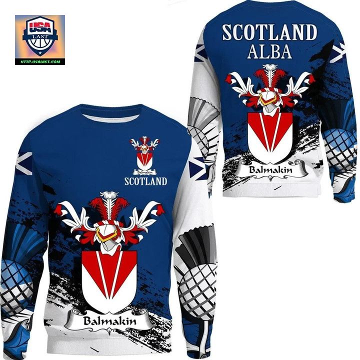 Balmakin Scottish Family Crest Scotland Special Sweater 