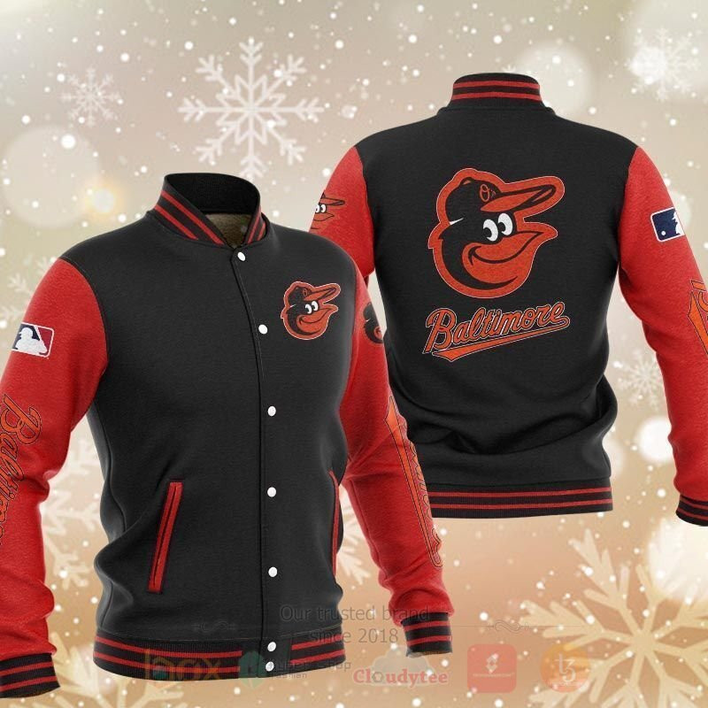 Baltimore Orioles Black Red Varsity Baseball Jacket for Men & Women | MLB Team Fan Gift