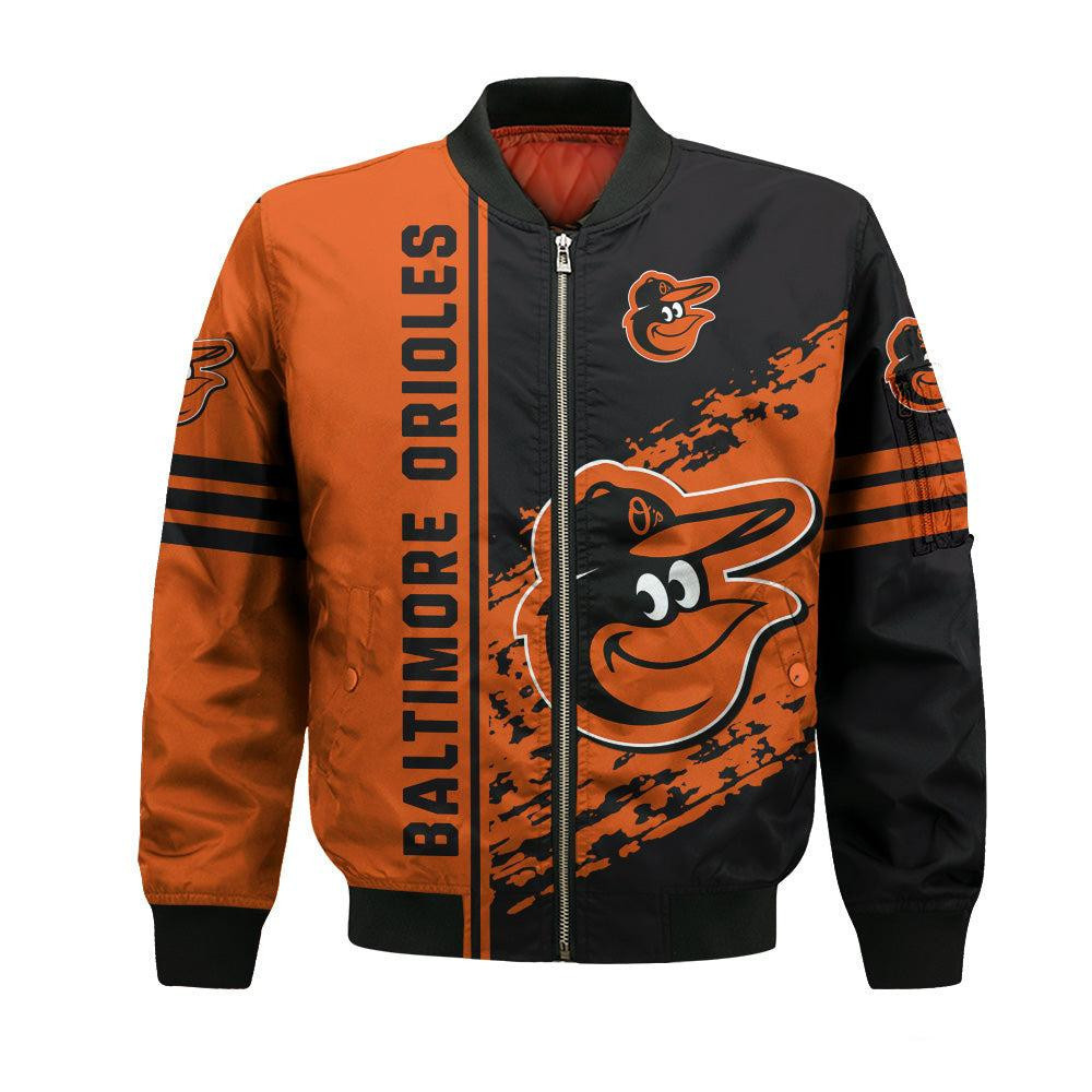 Baltimore Orioles Quarter Style Bomber Jacket | MLB Team Jacket for Men & Women | Baseball Fan Gift