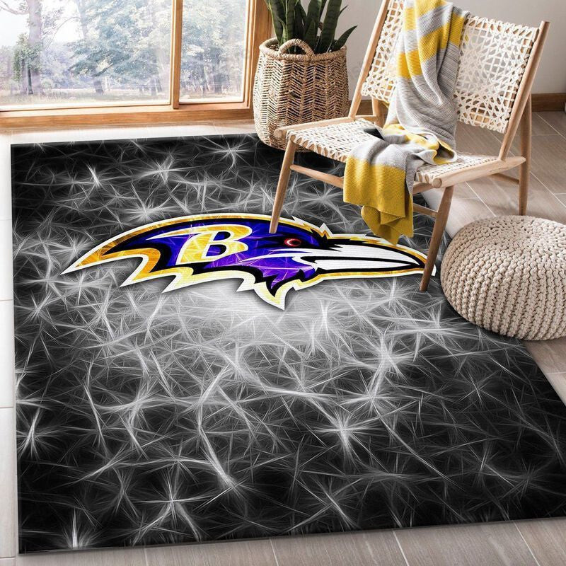 Baltimore Ravens 11 3D Rectangle Area Rug – Full Print Carpet For Living Room & Bedroom Home Decor