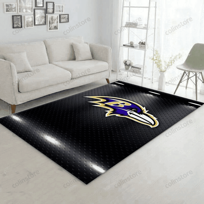 Baltimore Ravens 22 3D Rectangle Area Rug – Full Print Carpet For Living Room & Bedroom Home Decor