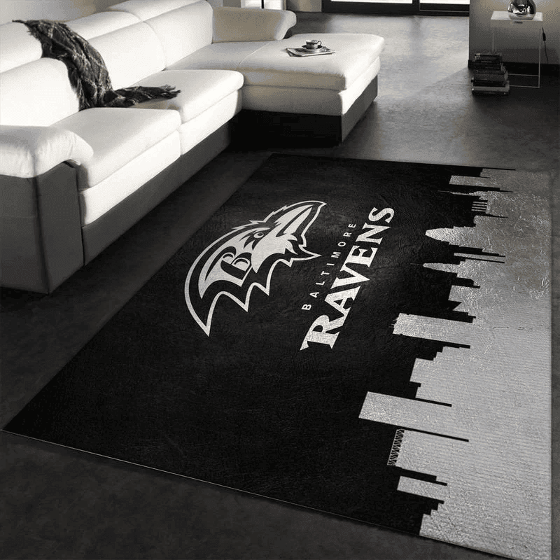 Baltimore Ravens 32 3D Rectangle Area Rug – Full Print Carpet For Living Room & Bedroom Home Decor