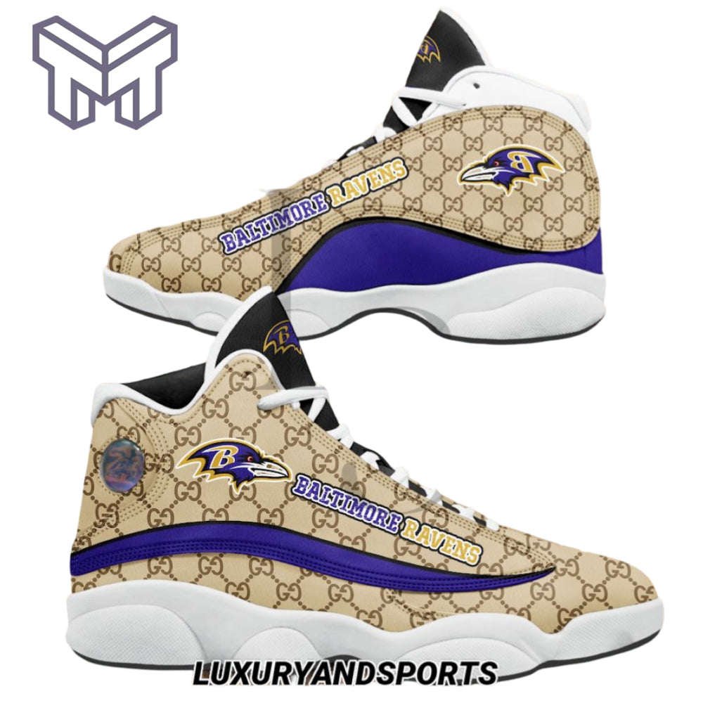 Baltimore Ravens JD13 Sneakers Shoes for Men & Women | Custom Fan Gift