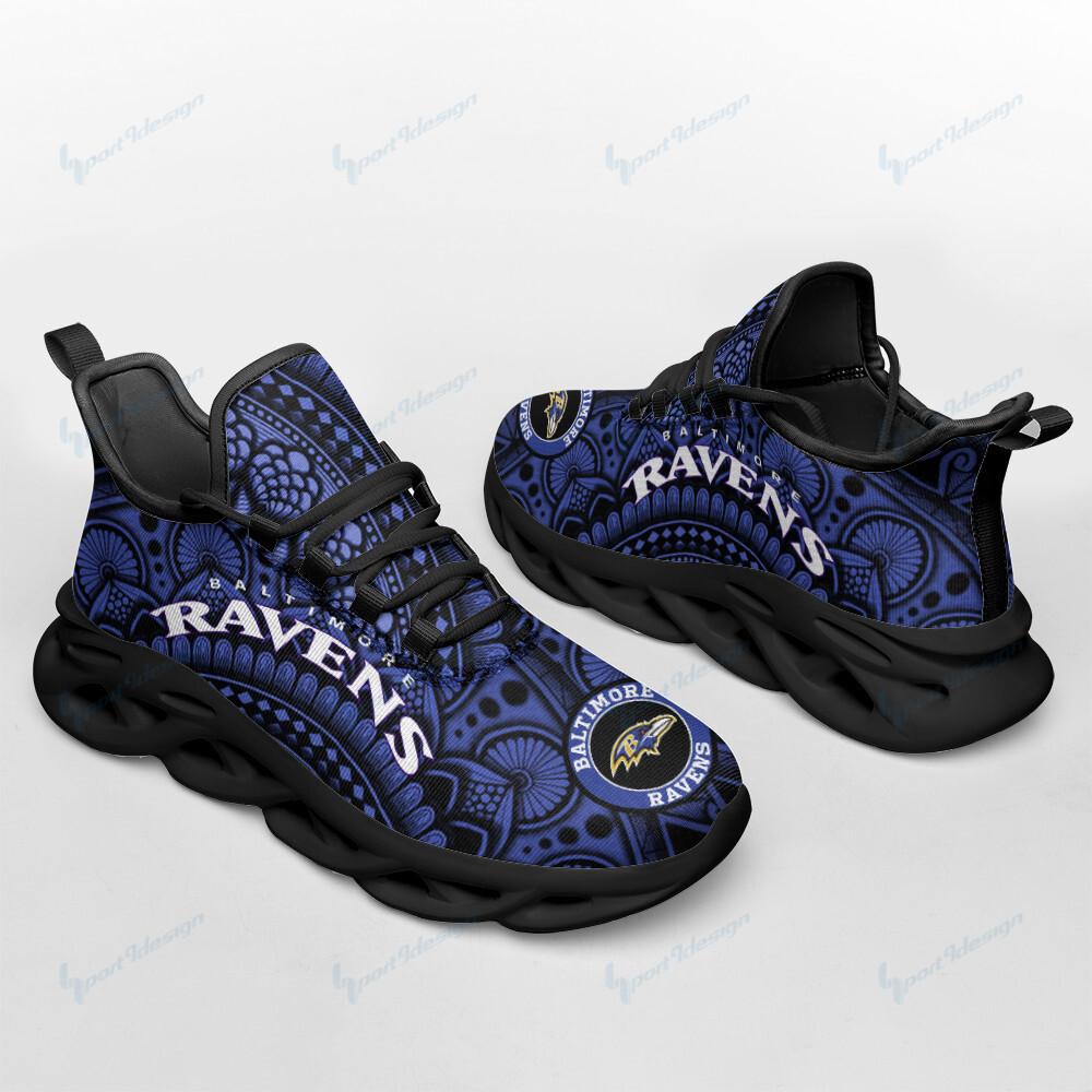 Baltimore Ravens Max Soul Shoes Sneakers for Men And Women – NFL Football Fan Shoes, Team Sneakers - Image 4