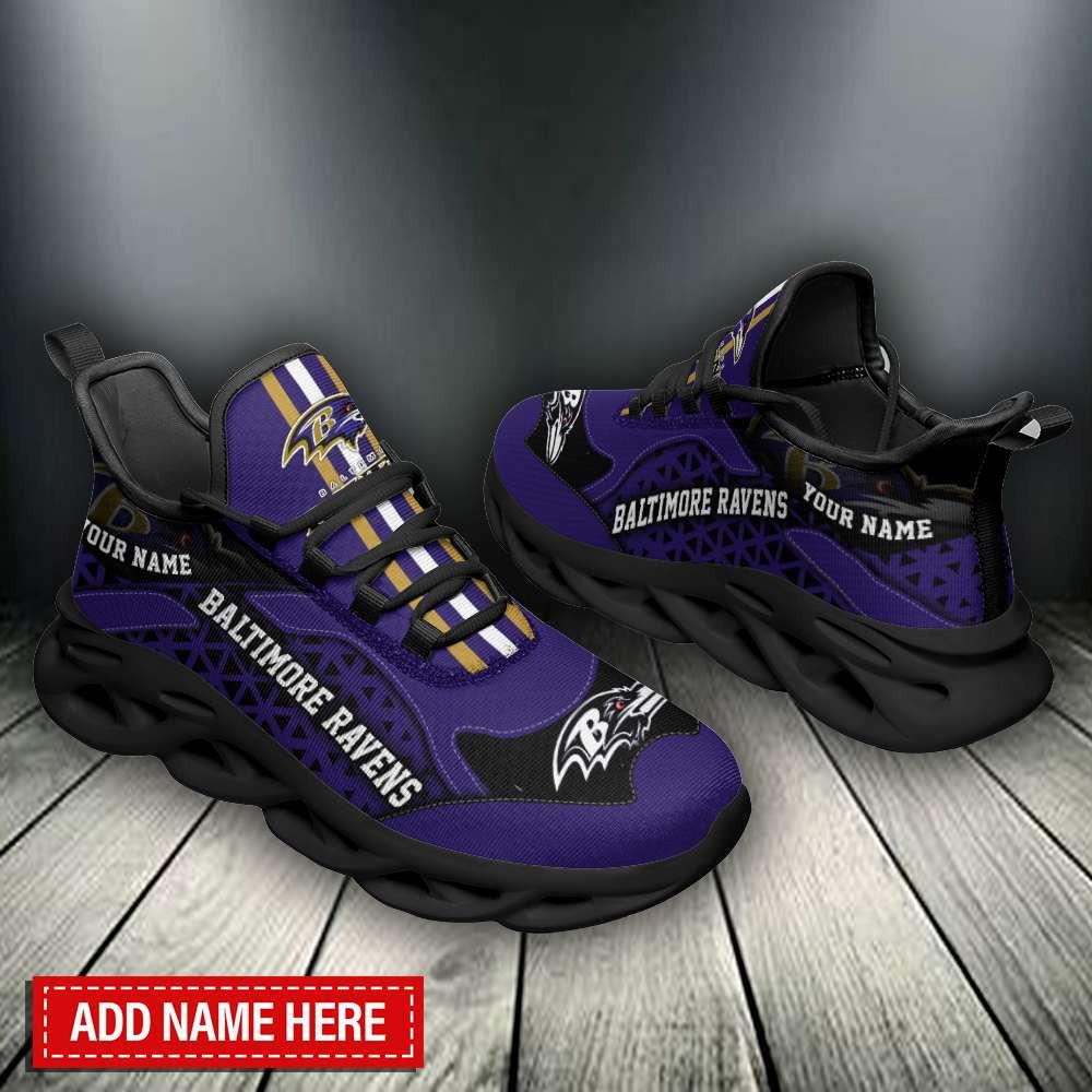 Baltimore Ravens Max Soul Shoes Sneakers for Men And Women – NFL Football Fan Shoes, Team Sneakers - Image 3