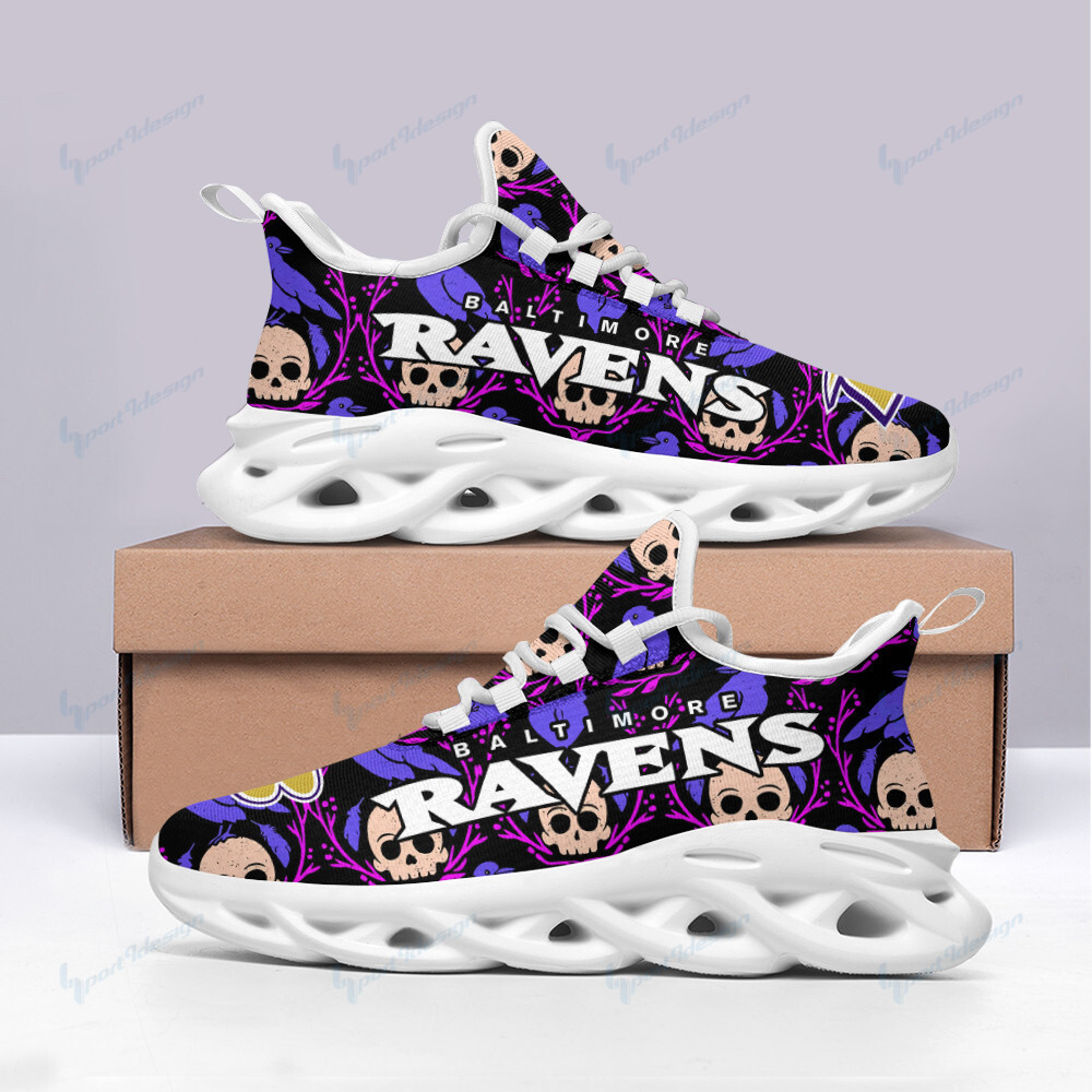 Baltimore Ravens Max Soul Shoes Sneakers for Men And Women – NFL Football Fan Shoes, Team Sneakers