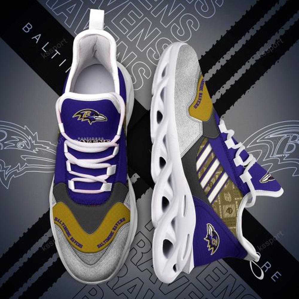 Baltimore Ravens Max Soul Shoes Sneakers for Men And Women – NFL Football Fan Shoes, Team Sneakers - Image 5