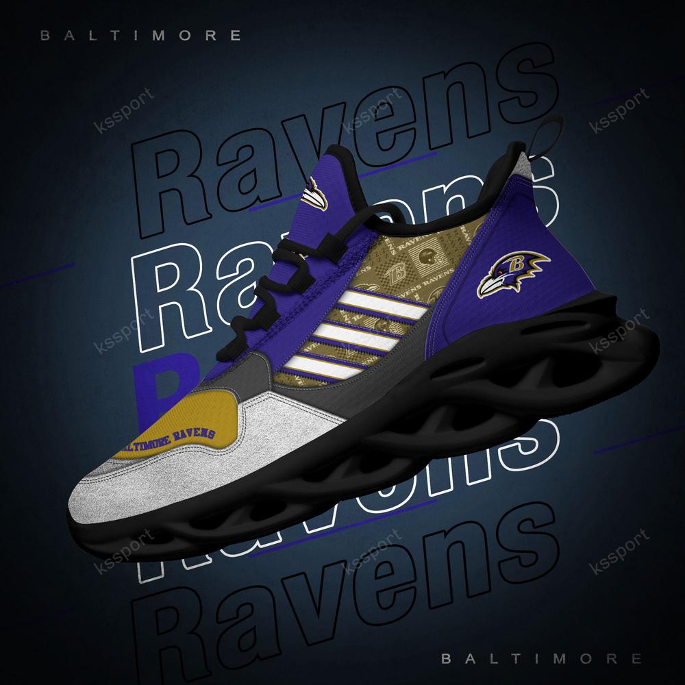 Baltimore Ravens Max Soul Shoes Sneakers for Men And Women – NFL Football Fan Shoes, Team Sneakers - Image 4