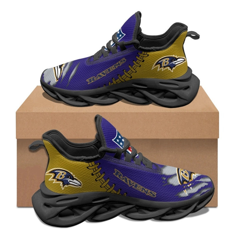 Baltimore Ravens Max Soul Shoes Sneakers for Men And Women – NFL Football Fan Shoes, Team Sneakers