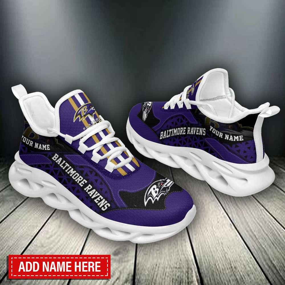 Baltimore Ravens Max Soul Shoes Sneakers for Men And Women – NFL Football Fan Shoes, Team Sneakers - Image 4