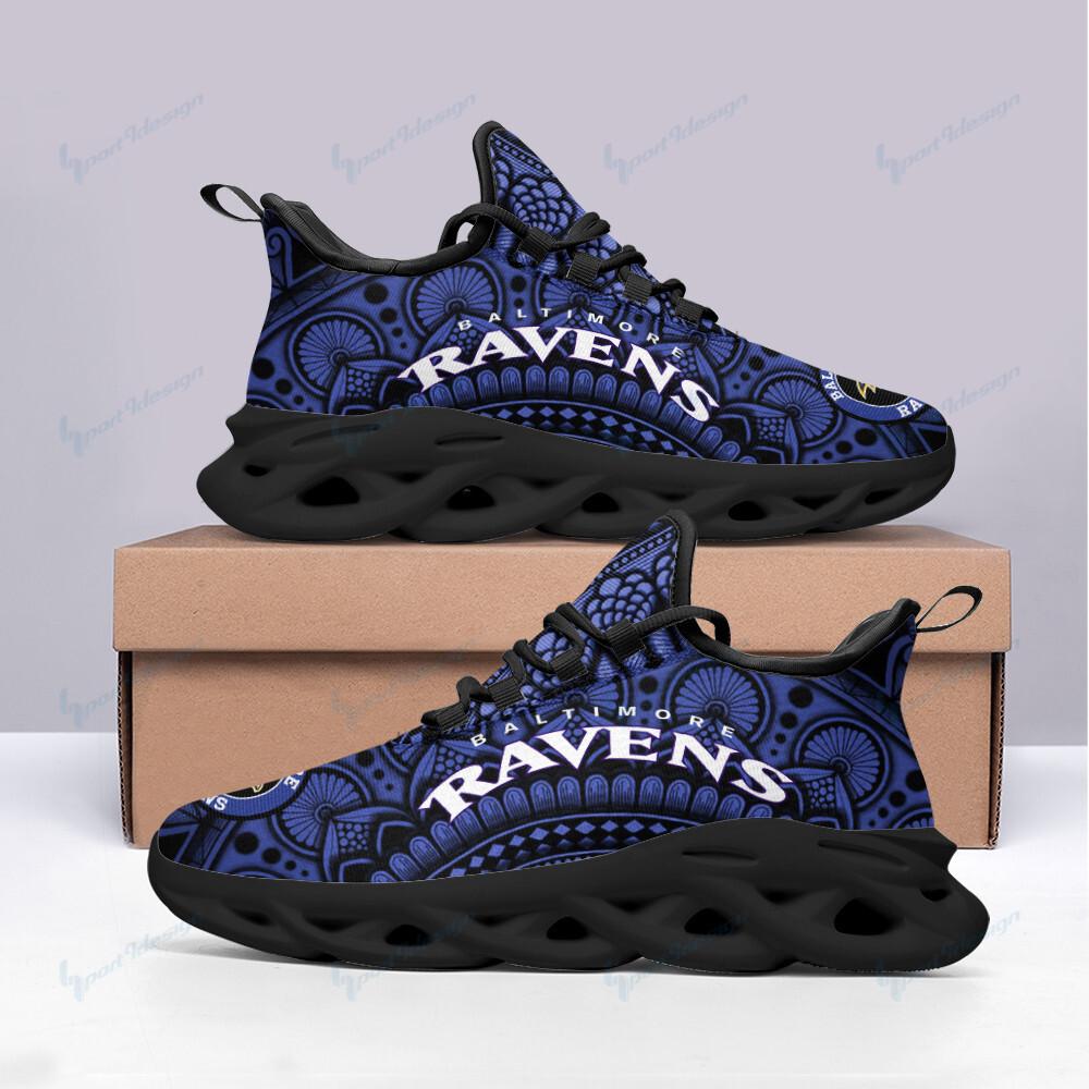 Baltimore Ravens Max Soul Shoes Sneakers for Men And Women – NFL Football Fan Shoes, Team Sneakers - Image 3