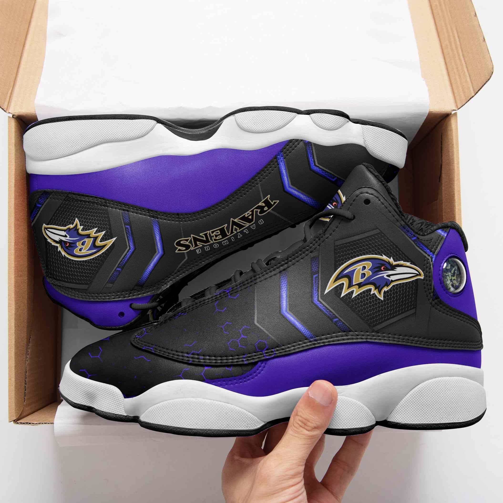 Baltimore Ravens NFL JD13 Sneakers Shoes for Men & Women | Custom Fan Gift