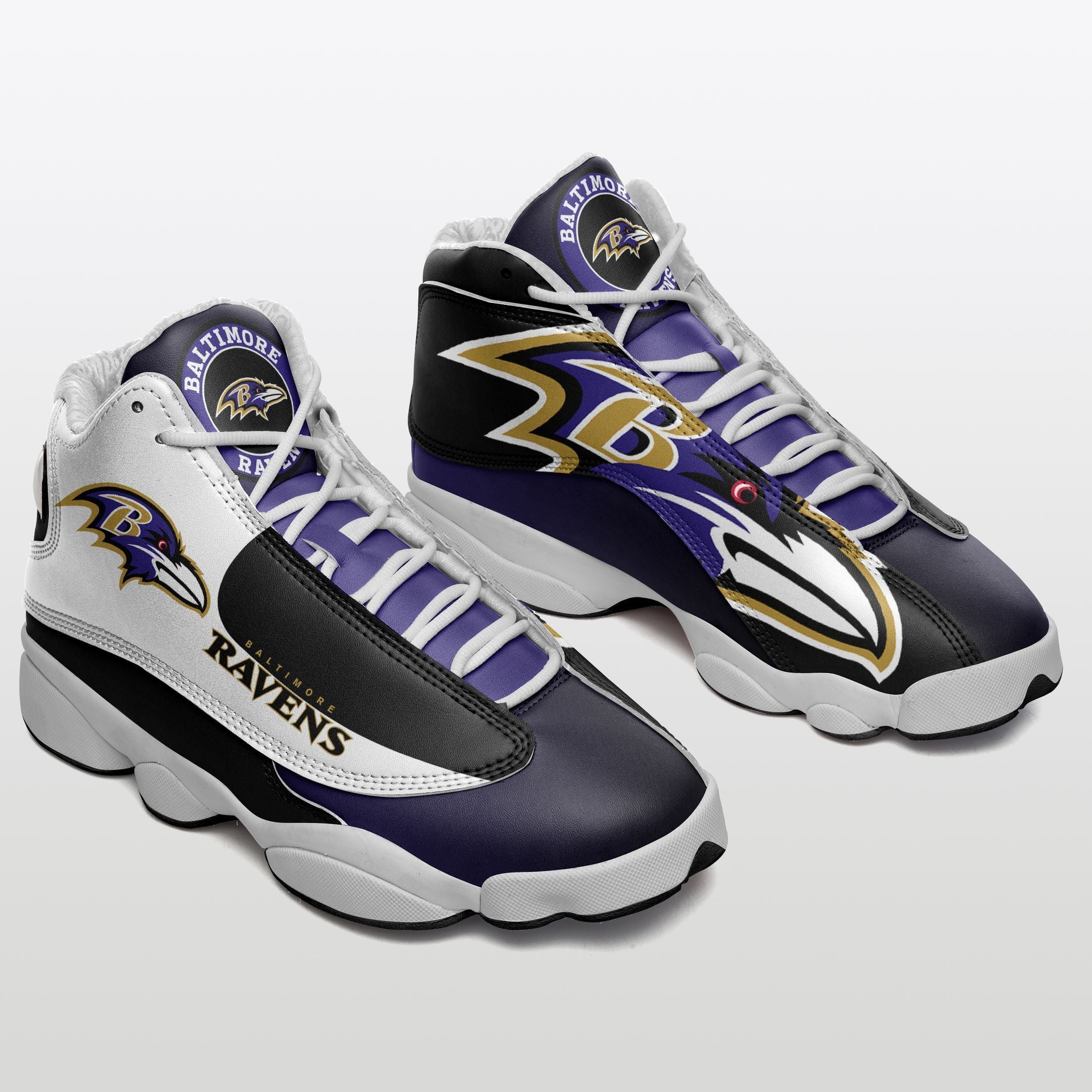 Baltimore Ravens NFL JD13 Sneakers Shoes for Men & Women | Custom Fan Gift