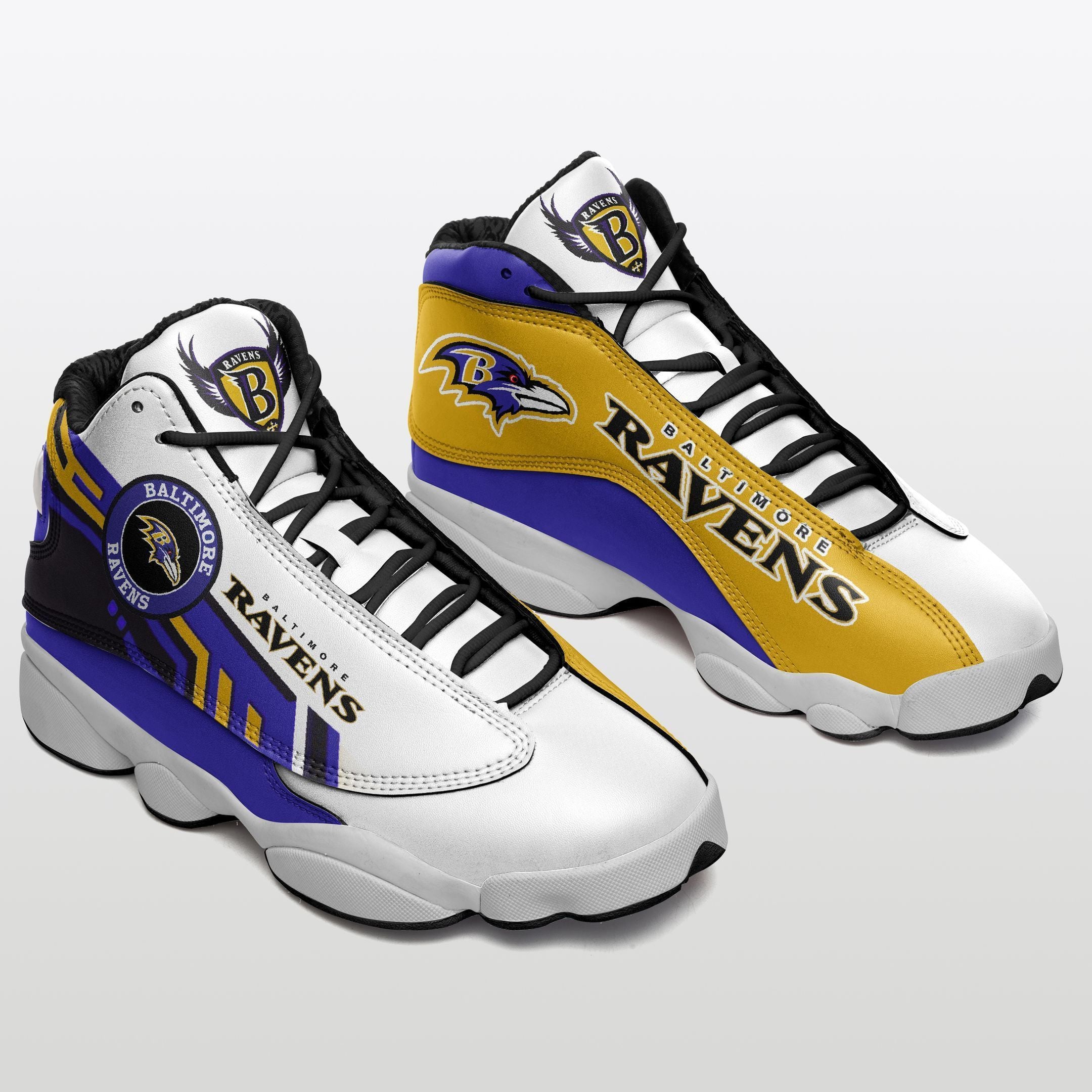 Baltimore Ravens NFL JD13 Sneakers Shoes for Men & Women | Custom Fan Gift