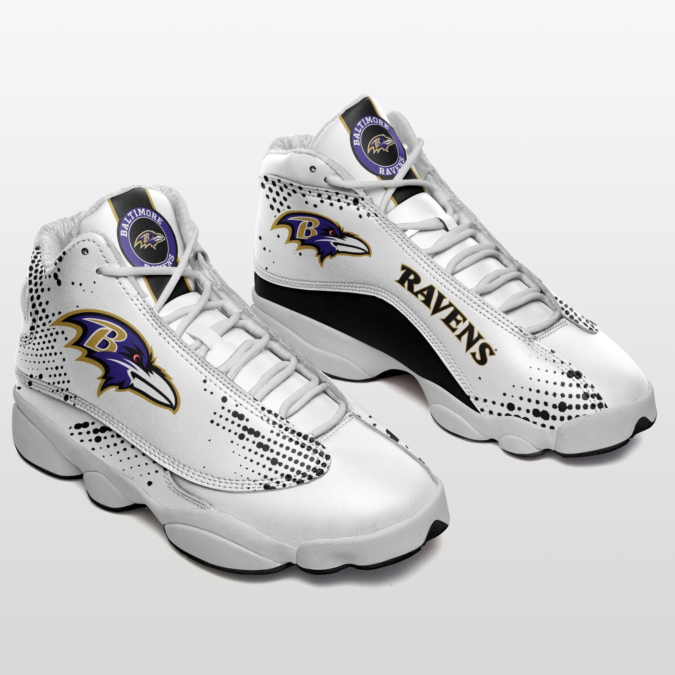 Baltimore Ravens NFL JD13 Sneakers Shoes for Men & Women | Custom Fan Gift