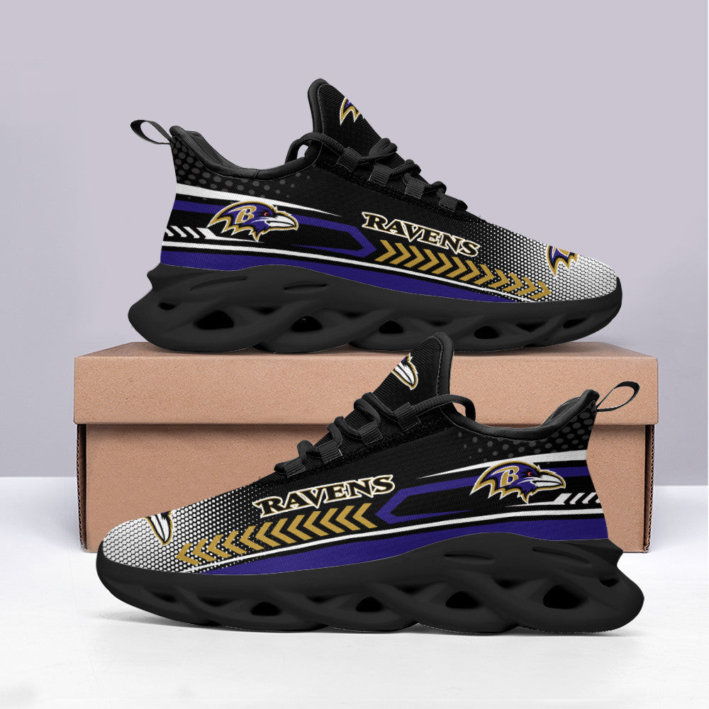 Baltimore Ravens NFL Max Soul Shoes Sneakers for Men And Women – NFL Football Fan Shoes, Team Sneakers - Image 4