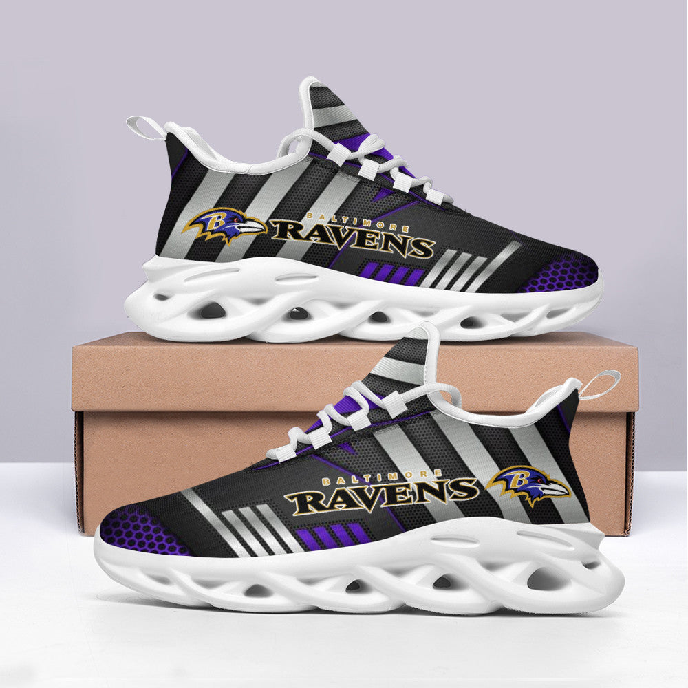 Baltimore Ravens NFL Max Soul Shoes Sneakers for Men And Women – NFL Football Fan Shoes, Team Sneakers