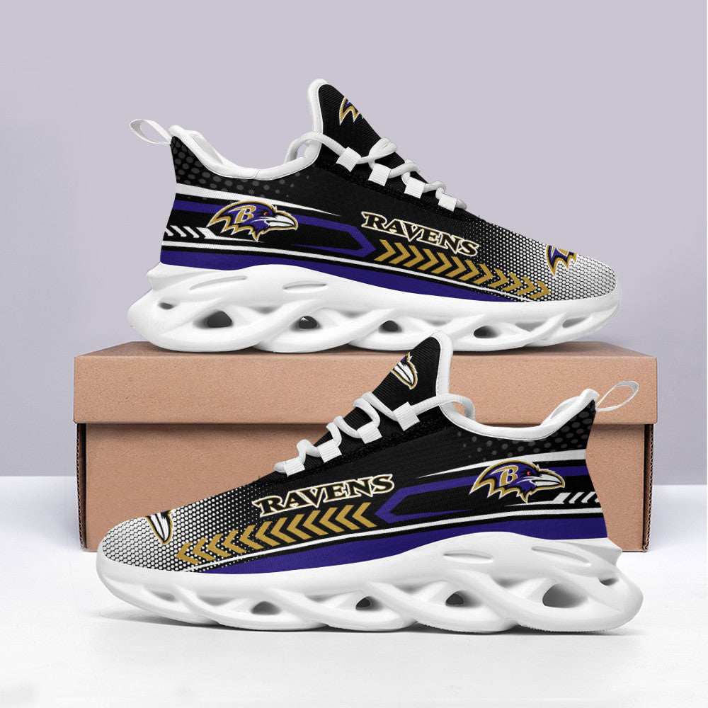 Baltimore Ravens NFL Max Soul Shoes Sneakers for Men And Women – NFL Football Fan Shoes, Team Sneakers