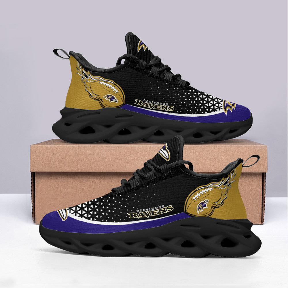 Baltimore Ravens NFL Max Soul Shoes Sneakers for Men And Women – NFL Football Fan Shoes, Team Sneakers - Image 4