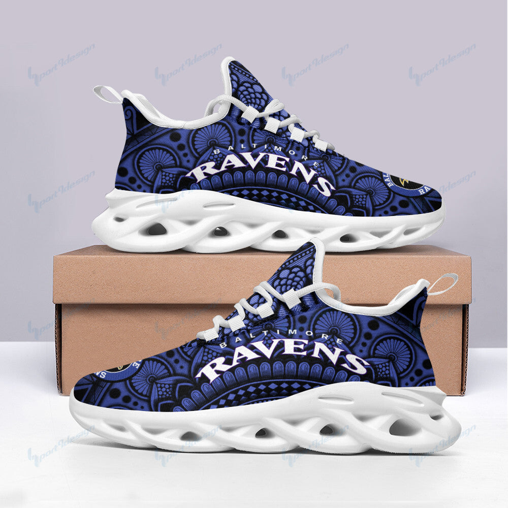 Baltimore Ravens NFL Max Soul Shoes Sneakers for Men And Women – NFL Football Fan Shoes, Team Sneakers
