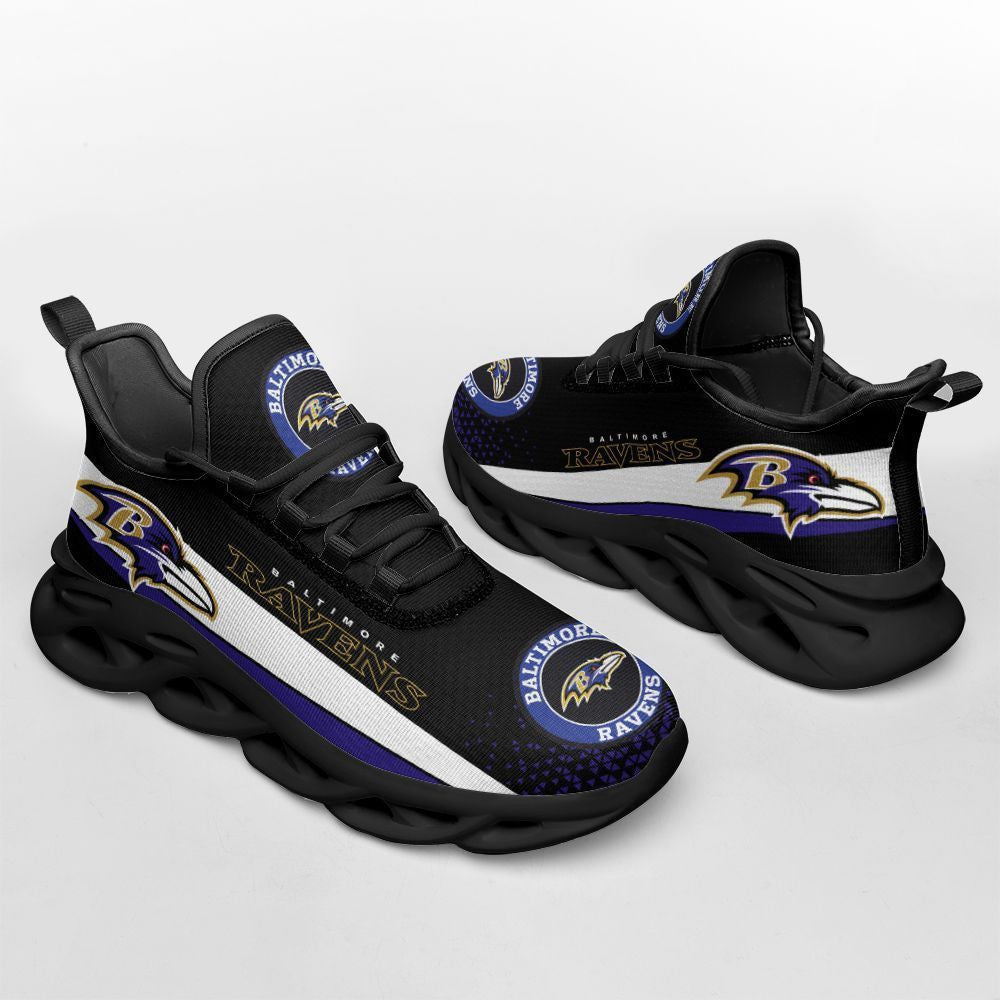 Baltimore Ravens NFL Max Soul Shoes Sneakers for Men And Women – NFL Football Fan Shoes, Team Sneakers - Image 3