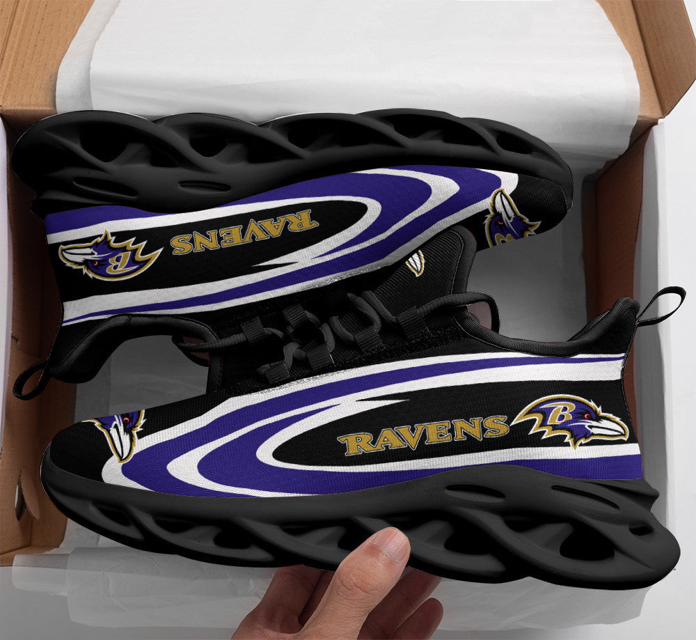Baltimore Ravens NFL Max Soul Shoes Sneakers for Men And Women – NFL Football Fan Shoes, Team Sneakers - Image 4