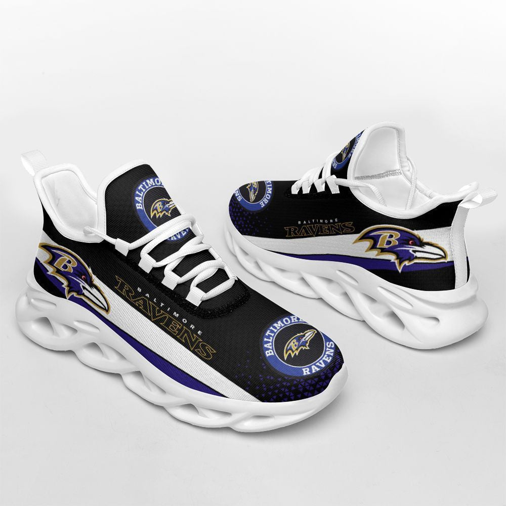 Baltimore Ravens NFL Max Soul Shoes Sneakers for Men And Women – NFL Football Fan Shoes, Team Sneakers - Image 4