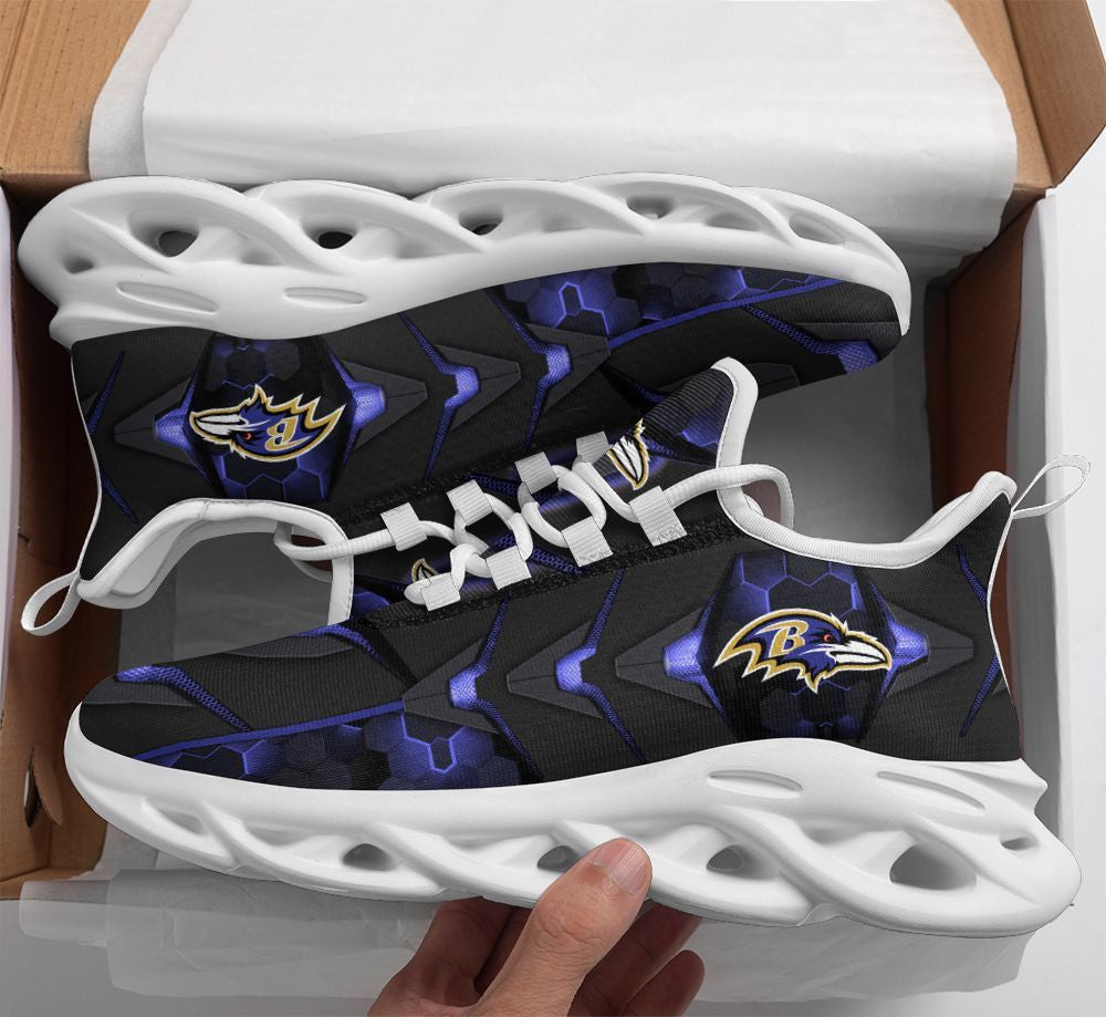 Baltimore Ravens NFL Max Soul Shoes Sneakers for Men And Women – NFL Football Fan Shoes, Team Sneakers - Image 5