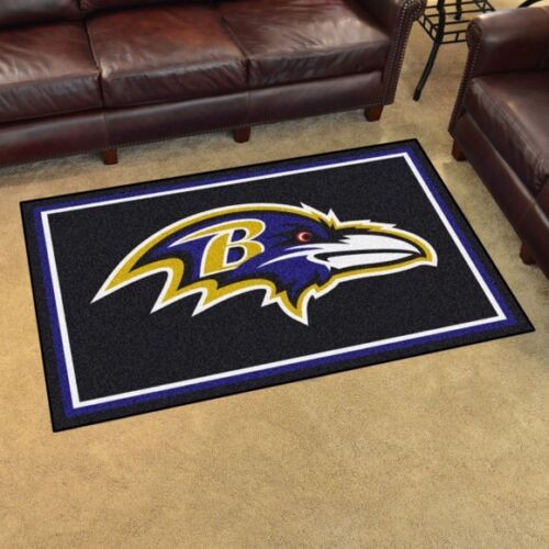 Baltimore Ravens Rectangle Area Rug – Full Print Carpet For Living Room & Bedroom Home Decor