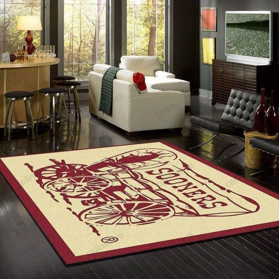 Baltimore Ravens Team Logo Wooden 3D Rectangle Area Rug – Full Print Carpet For Living Room & Bedroom Home Decor
