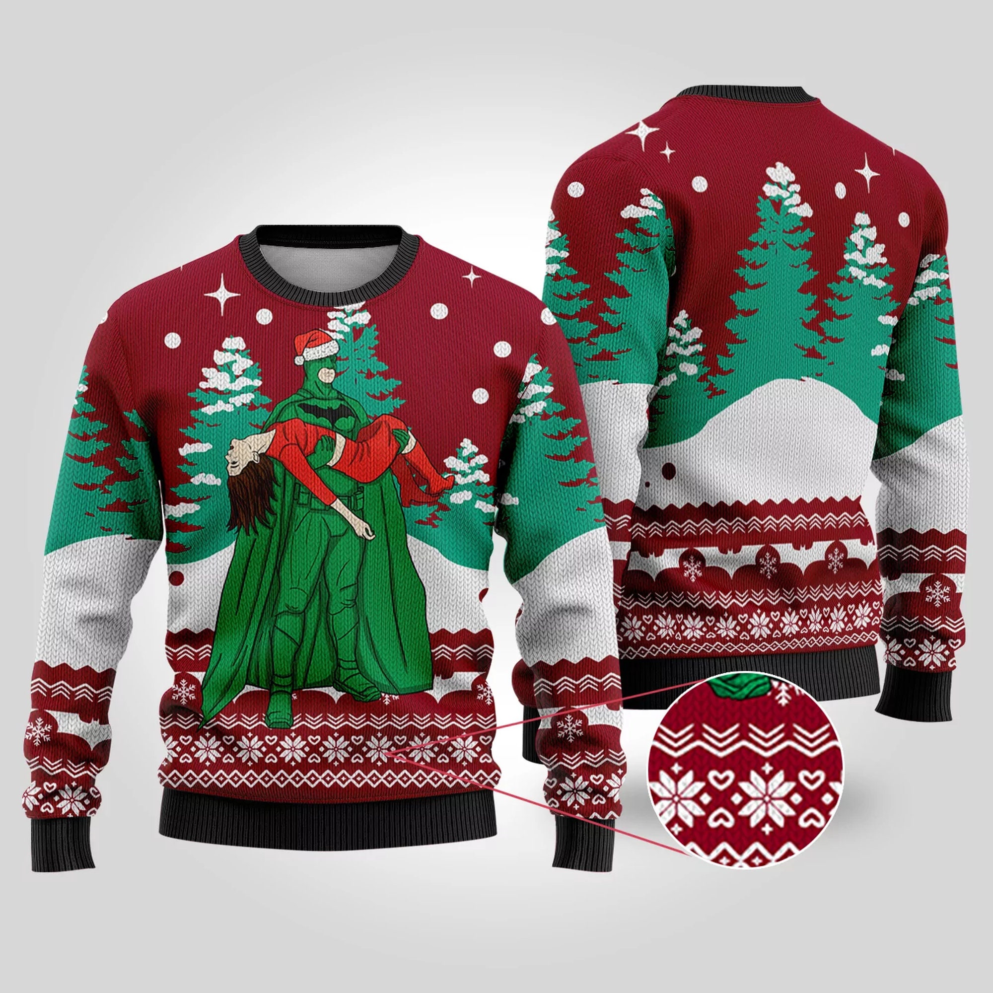 Batman Begins Ugly Christmas Sweater