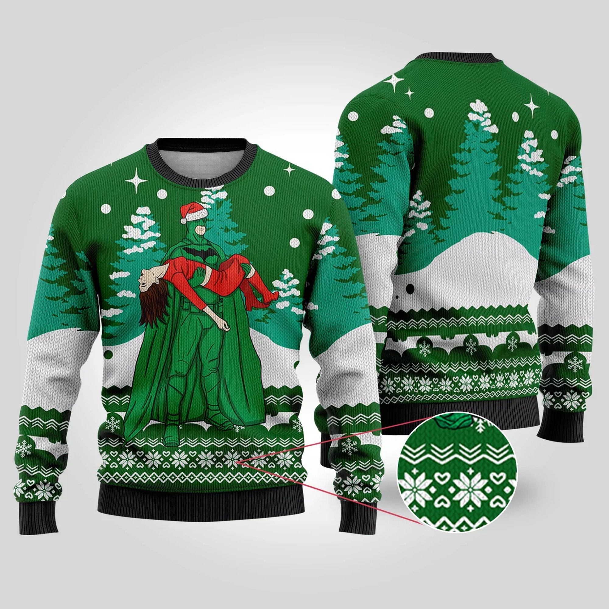 Batman Begins Ugly Christmas Sweater